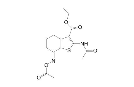 Ethyl (7E)-2-(acetylamino)-7-[(acetyloxy)imino]-4,5,6,7-tetrahydro-1-benzothiophene-3-carboxylate