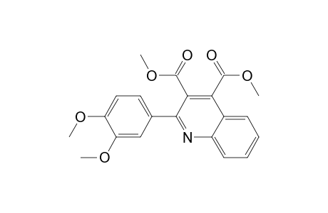 3,4-Quinolinedicarboxylic acid, 2-(3,4-dimethoxyphenyl)-, dimethyl ester