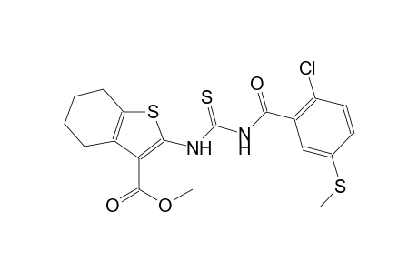 methyl 2-[({[2-chloro-5-(methylsulfanyl)benzoyl]amino}carbothioyl)amino]-4,5,6,7-tetrahydro-1-benzothiophene-3-carboxylate