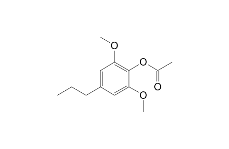 2,6-dimethoxy-4-propylphenol, acetate