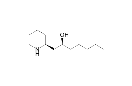 2-Hydroxyheptylpiperidine