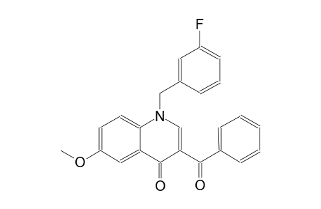 4(1H)-quinolinone, 3-benzoyl-1-[(3-fluorophenyl)methyl]-6-methoxy-