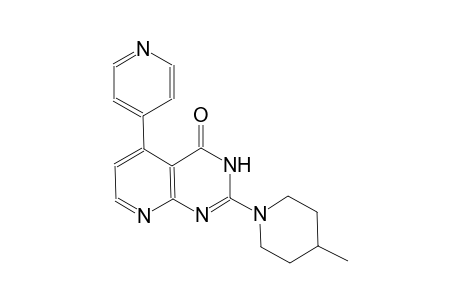 pyrido[2,3-d]pyrimidin-4(3H)-one, 2-(4-methyl-1-piperidinyl)-5-(4-pyridinyl)-