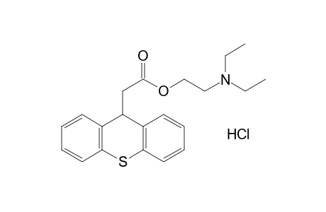 9-thioxantheneacetic acid, 2-diethylaminoethyl  ester, hydrochloride