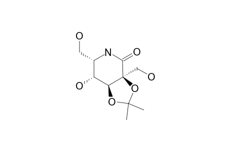 5-AMINO-5-DEOXY-2-C-HYDROXYMETHYL-2,3-O-ISOPROPYLIDENE-L-GULONO-1,5-LACTAM