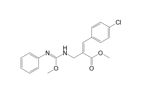 Methyl 3-(4-Chlorophenyl)-2-({[methoxy(phenylimino)methyl]amino}methyl)acrylate