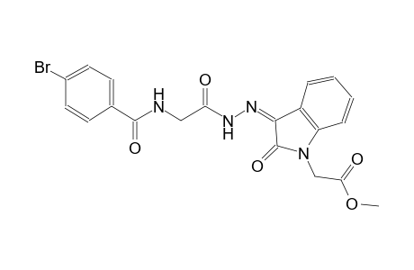 methyl [(3Z)-3-({[(4-bromobenzoyl)amino]acetyl}hydrazono)-2-oxo-2,3-dihydro-1H-indol-1-yl]acetate