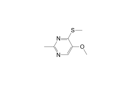 Pyrimidine, 5-methoxy-2-methyl-4-(methylthio)-