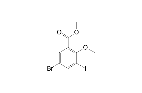 Methyl 5-bromo-2-hydroxy-3-iodobenzoate, methyl ether