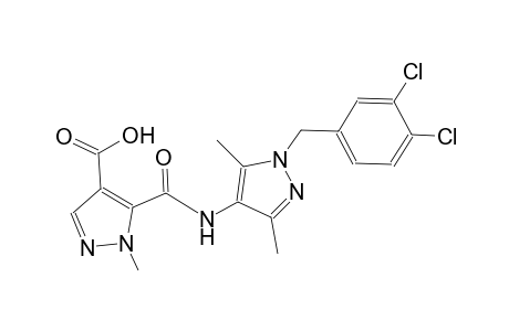 1H-pyrazole-4-carboxylic acid, 5-[[[1-[(3,4-dichlorophenyl)methyl]-3,5-dimethyl-1H-pyrazol-4-yl]amino]carbonyl]-1-methyl-