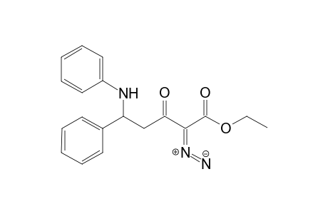 Ethyl 2-diazo-3-oxo-5-phenyl-5-(phenylamino)pentanoate
