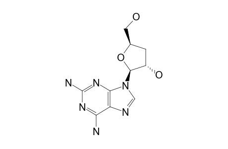 2,6-DIAMINO-9-(3-DEOXY-BETA-D-ERYTHRO-PENTOFURANOSYL)-PURINE