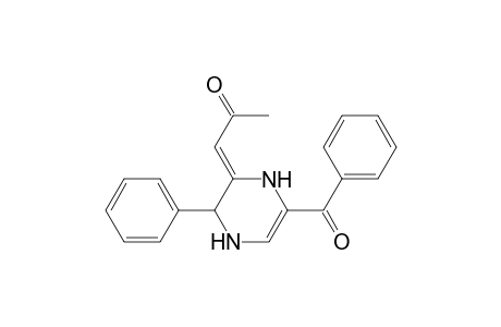 (1Z)-1-(5-benzoyl-2-phenyl-2,4-dihydro-1H-pyrazin-3-ylidene)-2-propanone