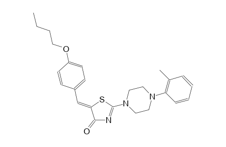 (5Z)-5-(4-butoxybenzylidene)-2-[4-(2-methylphenyl)-1-piperazinyl]-1,3-thiazol-4(5H)-one