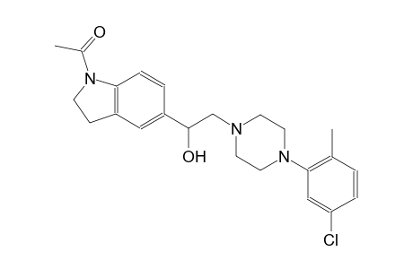 1H-indole-5-methanol, 1-acetyl-alpha-[[4-(5-chloro-2-methylphenyl)-1-piperazinyl]methyl]-2,3-dihydro-