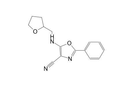 2-phenyl-5-[(tetrahydro-2-furanylmethyl)amino]-1,3-oxazole-4-carbonitrile