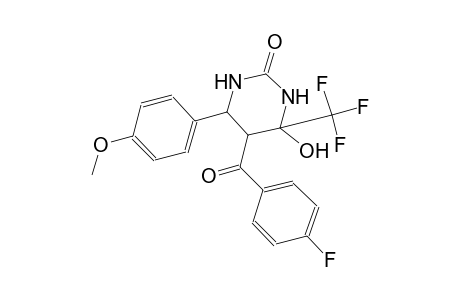 2(1H)-pyrimidinone, 5-(4-fluorobenzoyl)tetrahydro-4-hydroxy-6-(4-methoxyphenyl)-4-(trifluoromethyl)-