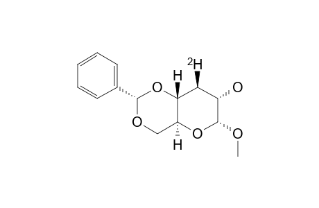3-EQU-DEUTERIO-METHYL-4,6-O-BENZYLIDENE-3-DEOXY-ALPHA-D-RIBO-HEXOPYRANOSIDE