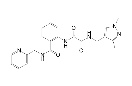 ethanediamide, N~1~-[(1,3-dimethyl-1H-pyrazol-4-yl)methyl]-N~2~-[2-[[(2-pyridinylmethyl)amino]carbonyl]phenyl]-