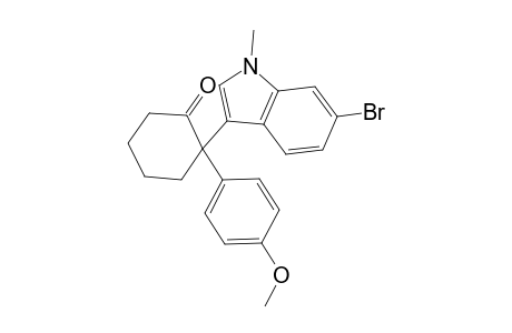 2-(6-bromo-1-methyl-1H-indol-3-yl)-2-(4-methoxyphenyl)cyclohexanone