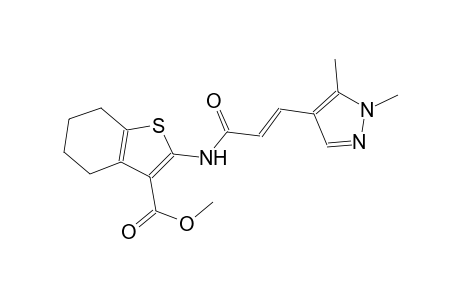 methyl 2-{[(2E)-3-(1,5-dimethyl-1H-pyrazol-4-yl)-2-propenoyl]amino}-4,5,6,7-tetrahydro-1-benzothiophene-3-carboxylate