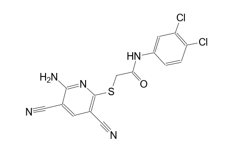 2-[(6-amino-3,5-dicyano-2-pyridinyl)sulfanyl]-N-(3,4-dichlorophenyl)acetamide