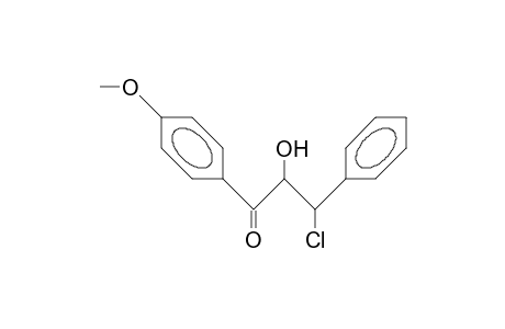 erythro-2-Hydroxy-3-chloro-1-(4-methoxy-phenyl)-3-phenyl-propan-1-one