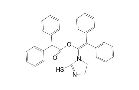 Benzeneacetic acid, .alpha.-phenyl-, 2,2-diphenyl-1-(2-thioxo-1-imidazolidinyl)ethenyl ester