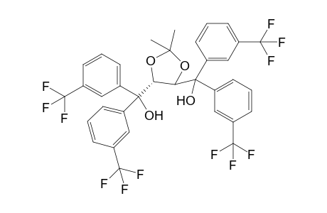 ((4R,5R)-2,2-Dimethyl-1,3-dioxolane-4,5-diyl)bis(bis(3-(trifluoromethyl)phenyl)methanol)