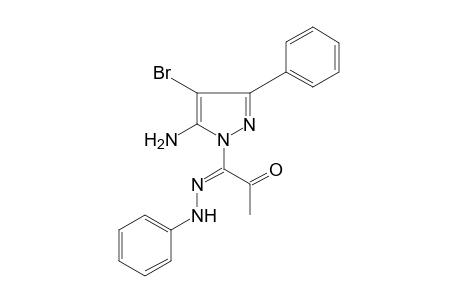 5-AMINO-4-BROMO-1-(1,2-DIOXOPROPYL)-3-PHENYLPYRAZOLE, 1-(PHENYLHYDRAZONE)
