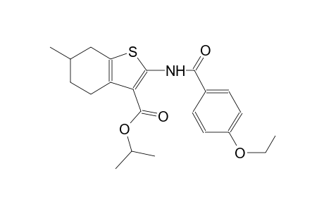 isopropyl 2-[(4-ethoxybenzoyl)amino]-6-methyl-4,5,6,7-tetrahydro-1-benzothiophene-3-carboxylate