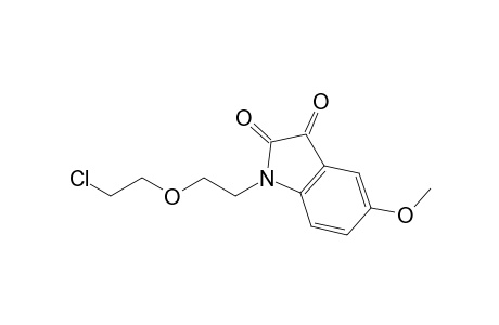1-[2-(2-chloroethoxy)ethyl]-5-methoxy-indoline-2,3-dione