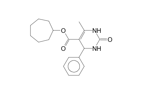 Cycloheptyl 3,4-dihydro-6-methyl-2(1H)-oxo-4-phenylpyrimidine-5-carboxylate