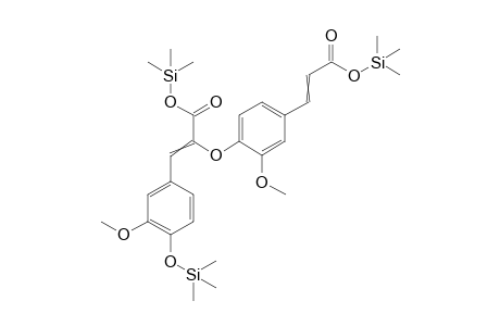 trimethylsilyl 2-[2-methoxy-4-(3-oxo-3-trimethylsilyloxy-prop-1-enyl)phenoxy]-3-(3-methoxy-4-trimethylsilyloxy-phenyl)prop-2-enoate