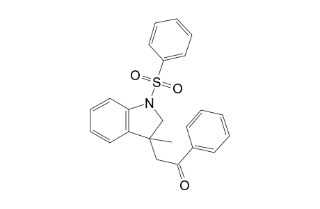 2-(1-Benzenesulfonyl-3-methyl-2,3-dihydro-1H-indole-3-yl)-1-phenylethanone