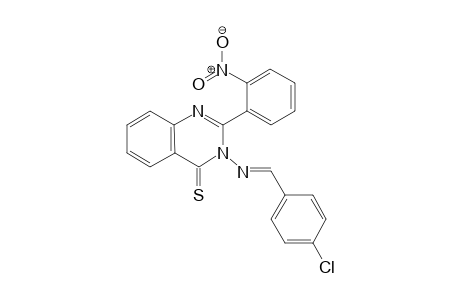 3-(4-Chlorobenzylideneamino)-2-(2-nitrophenyl)quinazoline-4(3H)-thione