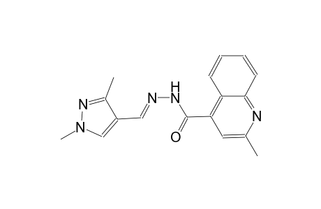 N'-[(E)-(1,3-dimethyl-1H-pyrazol-4-yl)methylidene]-2-methyl-4-quinolinecarbohydrazide