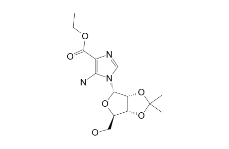 ETHYL-5-AMINO-1-(2,3-ISOPROPYLIDENE-ALPHA-D-RIBOFURANOSYL)-IMIDAZOLE-4-CARBOXYLATE