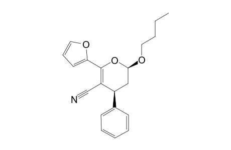 cis-2-Butoxy-6-(furan-2-yl)-4-phenyl-3,4-dihydro-2H-pyran-5-carbonitrile