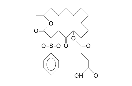 Succinic-(4-benzenesulfonyl-7-methyl-6-oxa-cyclopentadeca-2,5-dion-1-yl) ester