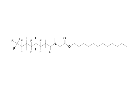 Sarcosine, N-(pentadecafluorooctanoyl)-, dodecyl ester