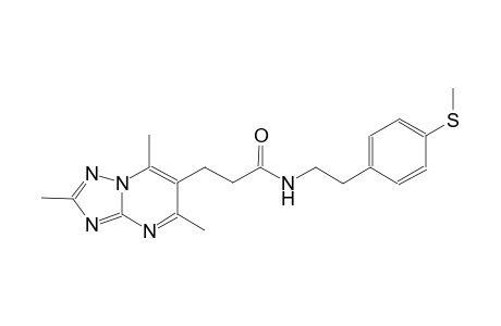 [1,2,4]triazolo[1,5-a]pyrimidine-6-propanamide, 2,5,7-trimethyl-N-[2-[4-(methylthio)phenyl]ethyl]-
