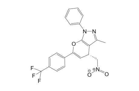 (R)-3-Methyl-4-(nitromethyl)-1-phenyl-6-(4-(trifluoromethyl)phenyl)-1,4-dihydropyrano[2,3- c]pyrazole