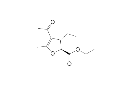 (2S,3S)-Ethyl 4-Acetyl-5-methyl-3-ethyl-2,3-dihydrofuran-2-carboxylate