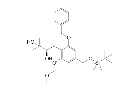 (2R)-1-[2-benzoxy-4-[[tert-butyl(dimethyl)silyl]oxymethyl]-6-(methoxymethoxy)phenyl]-3-methyl-butane-2,3-diol
