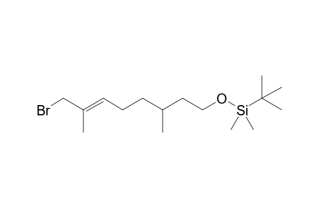 1-Bromo-2,6-dimethyl-8-(tert-butyldimethylsilyloxy)-2-octene