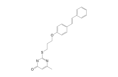 (E)-2-(STILBENYL-4-OXYPROPYLTHIO-6-METHYLUARCIL)