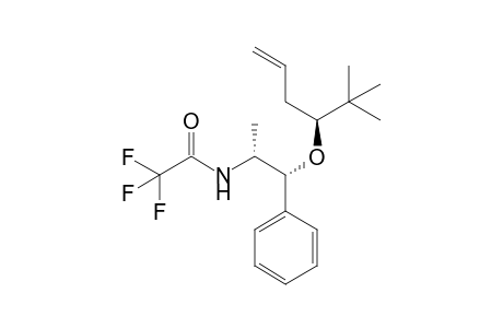 N-[(1R,2R)-1-[(3S)-2,2-dimethylhex-5-en-3-yl]oxy-1-phenyl-propan-2-yl]-2,2,2-tris(fluoranyl)ethanamide