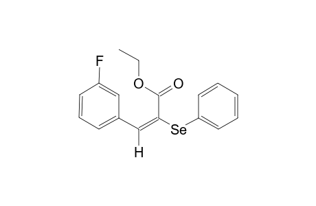 (E)-ETHYL-2-(PHENYLSELENO)-3-(3-FLUOROPHENYL)-2-PROPENOATE
