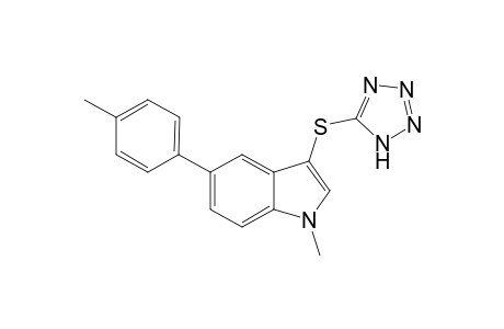 3-((1H-Tetrazol-5-yl)thio)-1-methyl-5-(p-tolyl)-1H-indole